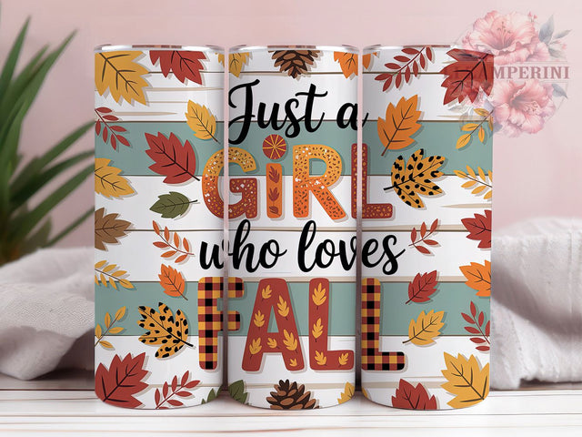 Loves Fall Cozy 20oz Tumbler, Autumn Theme, Seasonal Quote, Cute Design, Cozy Wrap, Sublimation Design, PNG File Sublimation Li Zamperini 