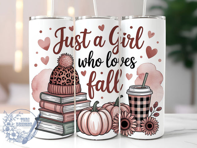 Loves Fall Pumpkin Season Autumn Tumbler, Autumn Cup Wrap, 20Oz Sublimation, Cozy Pumpkin Drinkware, Fall Lover Mug, Rustic Autumn Wrap, Pumpkin Season Cup Print Sublimation ToriDesigns 