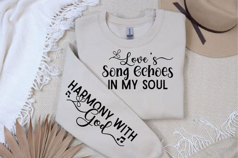 Loves Song Echoes in My Soul Sleeve SVG Design, Christian Sleeve SVG, Faith SVG Design, Jesus Sleeve SVG, Religious Sleeve SVG SVG Regulrcrative 