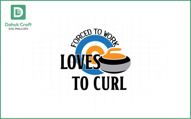 Loves to Curl SVG – Work Escape Loves to Curl SVG JPNG & EPS V41 SVG dahukdesign 