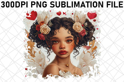 Love's Watercolor Adventure: Valentine's Sublimation Sublimation afrosvg 