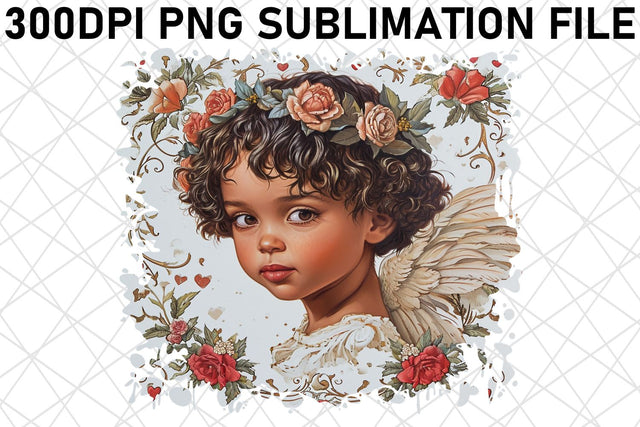 Love's Watercolor Charm: Valentine's Sublimation Sublimation afrosvg 