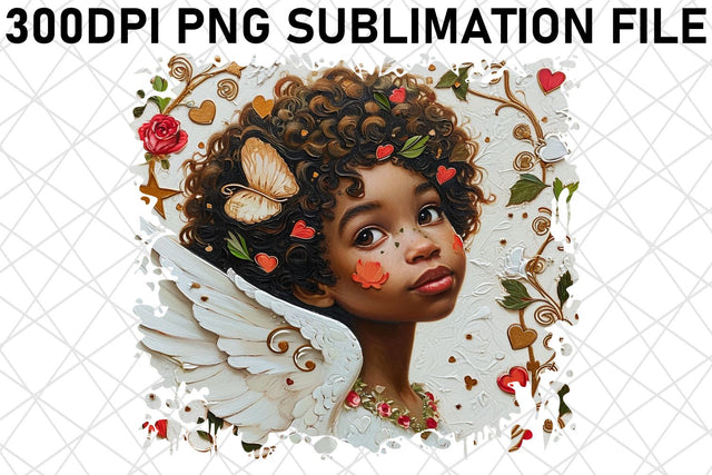 Love's Watercolor Delight: Valentine's Sublimation Sublimation afrosvg 