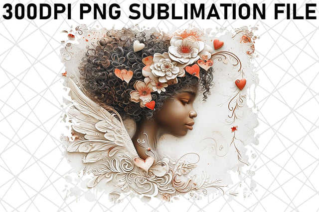 Love's Watercolor Fantasy: Valentine's Sublimation Sublimation afrosvg 