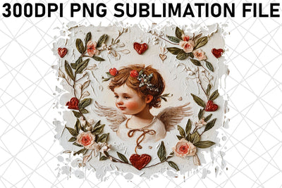 Love's Watercolor Reverie: Valentine's Sublimation Sublimation afrosvg 