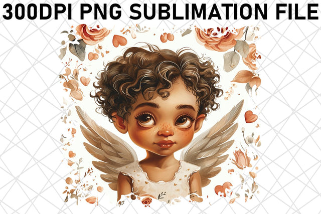 Love's Watercolor Reverie: Valentine's Sublimation Sublimation afrosvg 