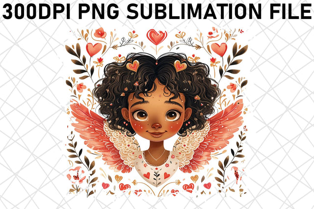 Love's Watercolor Symphony: Valentine's Sublimation Sublimation afrosvg 