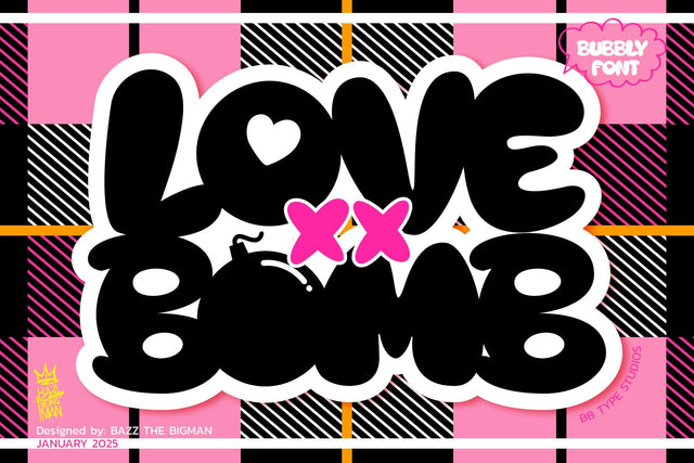 LoveXXBomb Font BB Digital Arts 