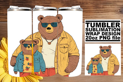 Loving Mama Bear Embrace Cup Design - Show Mom She's Your World Sublimation afrosvg 