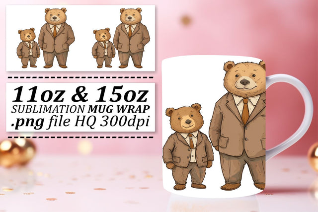 Loving Mama Bear Sublimated Bliss Mug Sublimation afrosvg 
