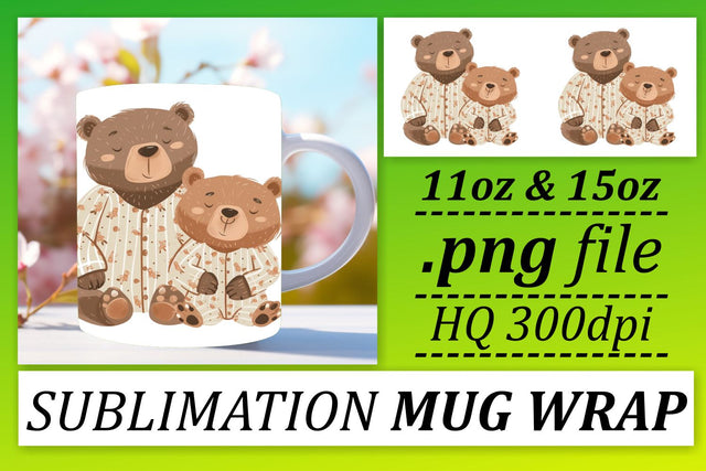 Loving Mama Bear Sublimated Delight Wrap Sublimation afrosvg 