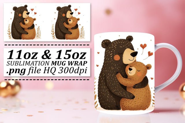 Loving Mama Bear Sublimated Joy Wrap Sublimation afrosvg 