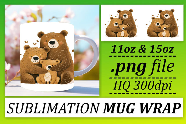 Loving Mama Bear Sublimation Joy Mug Sublimation afrosvg 
