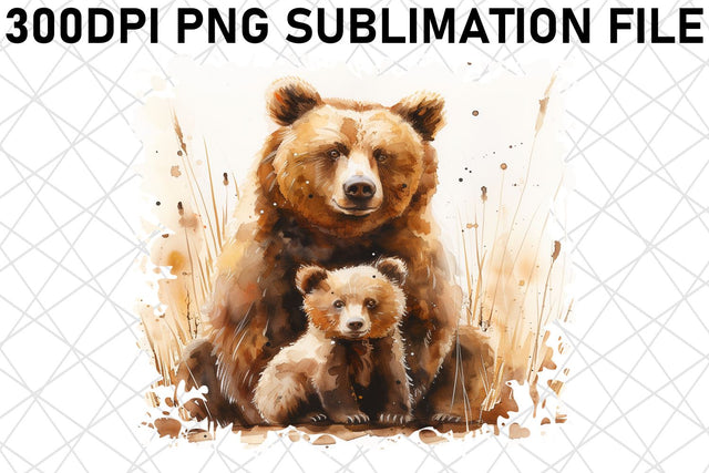 Loving Mom & Baby Animal Sublimation Art Sublimation afrosvg 