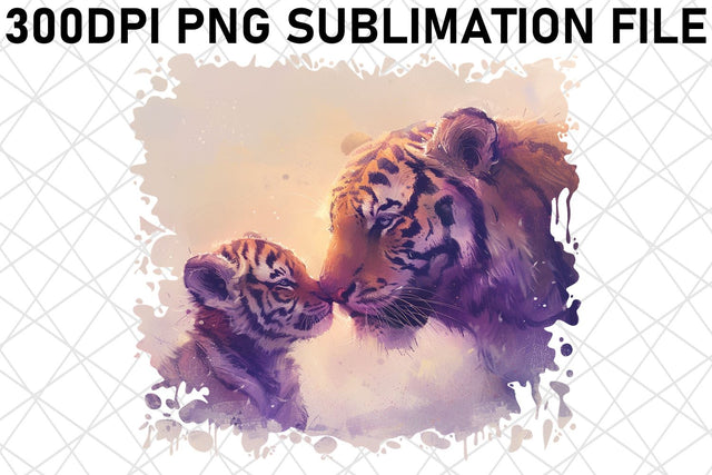 Loving Mom & Baby Animal Sublimation Art Sublimation afrosvg 