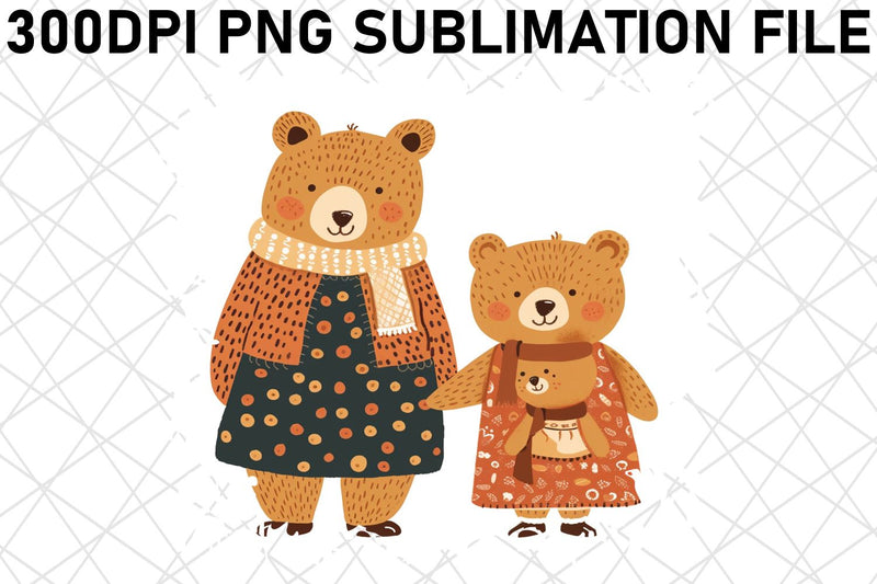 Loving Mommy Bear: Mother's Day Sublimation Sublimation afrosvg 