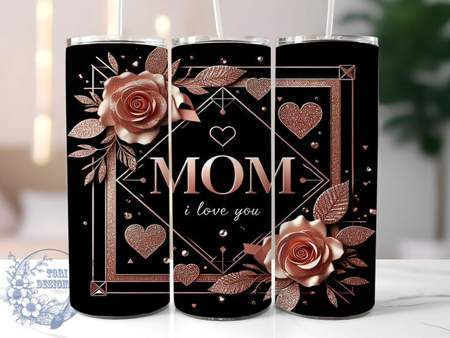 Loving Sentimental Floral Mom Tumbler, Mother's Day Tumbler Wrap, 20oz Sublimation PNG, Sentimental Mom Gift, Floral Mom Tumbler Design, Loving Message Tumbler, Mom Quote Tumbler Wrap Sublimation ToriDesigns 