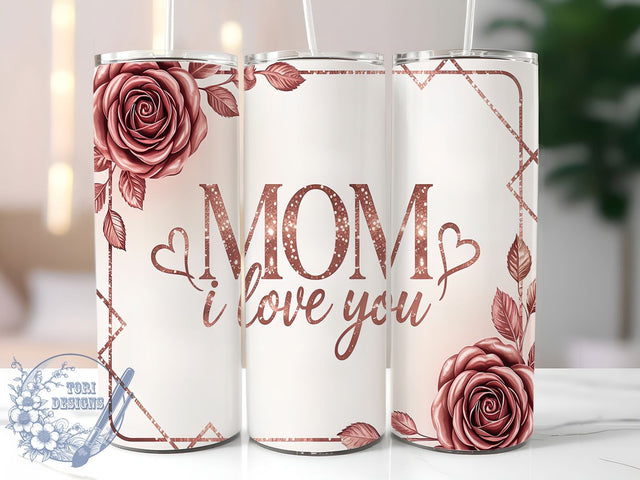 Loving Sentimental Floral Mom Tumbler, Mother's Day Tumbler Wrap, 20oz Sublimation PNG, Sentimental Mom Gift, Floral Mom Tumbler Design, Loving Message Tumbler, Mom Quote Tumbler Wrap Sublimation ToriDesigns 