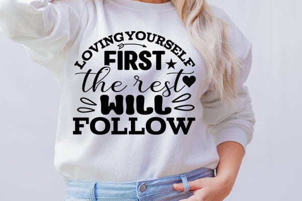 loving yourself first the rest will follow SVG Angelina750 