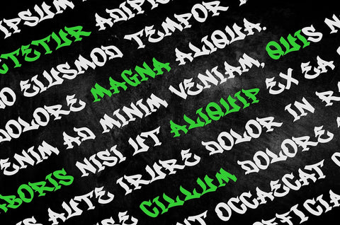 Loxer - Awesome Monoline Graffiti Font Mozzatype 