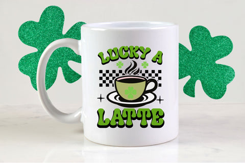lucky a latte SVG design SVG Regulrcrative 