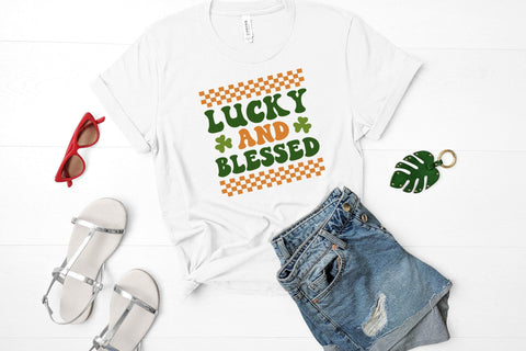 Lucky and Blessed, Retro St. Patrick's Day SVG SVG CraftLabSVG 