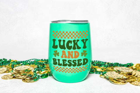 Lucky and Blessed, Retro St. Patrick's Day SVG SVG CraftLabSVG 