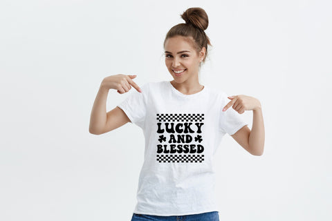Lucky and Blessed, Retro St. Patrick's Day SVG SVG CraftLabSVG 