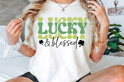 Lucky And Blessed SVG Design SVG Regulrcrative 