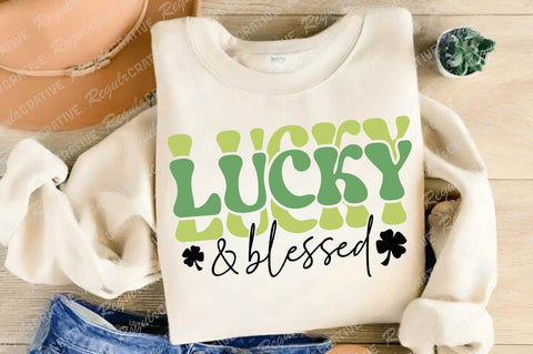 Lucky And Blessed SVG Design SVG Regulrcrative 