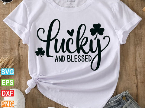 Lucky And Blessed SVG, St Patricks Day Svg SVG artprintfile 