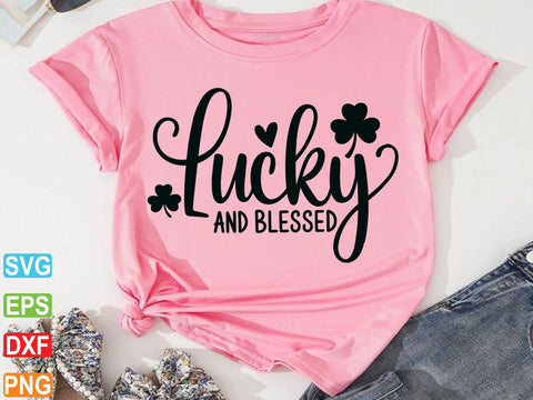 Lucky And Blessed SVG, St Patricks Day Svg SVG artprintfile 