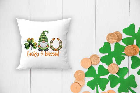 Lucky & Blessed - St Patricks Day Sublimation Sublimation CraftLabSVG 