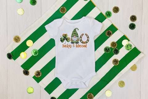Lucky & Blessed - St Patricks Day Sublimation Sublimation CraftLabSVG 