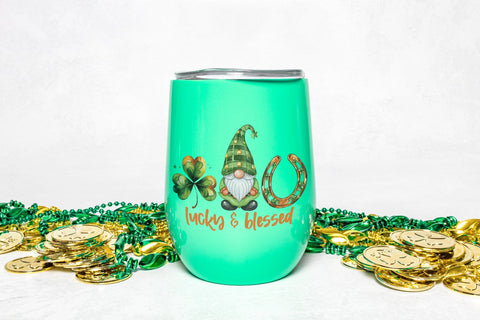 Lucky & Blessed - St Patricks Day Sublimation Sublimation CraftLabSVG 