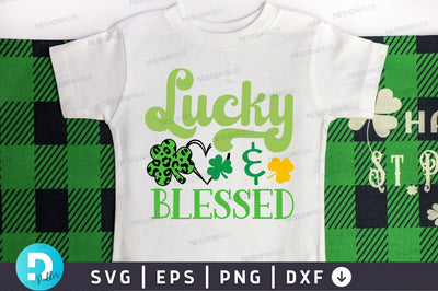 Lucky & blessed SVG Design SVG Regulrcrative 