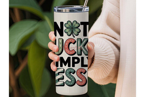 Lucky Blessed Tumbler Wrap Sublimation DesignSVG 