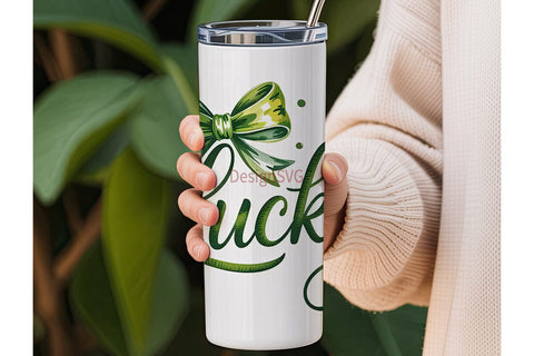 Lucky Bow 20oz Tumbler Design Sublimation DesignSVG 