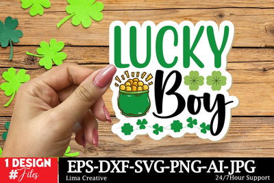 Lucky Boy Sticker SVG SVG Insomnia Std 