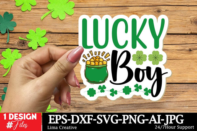 Lucky Boy Sticker SVG SVG Insomnia Std 