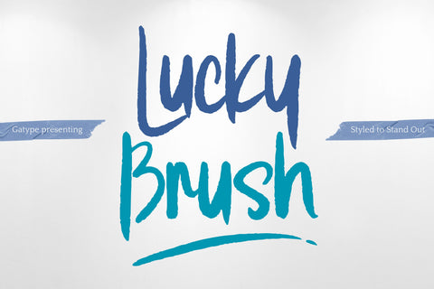 Lucky Brush Font gatype 