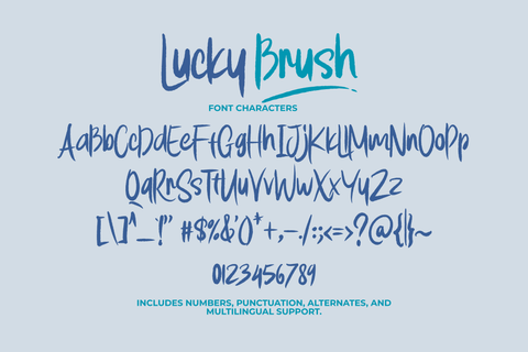 Lucky Brush Font gatype 