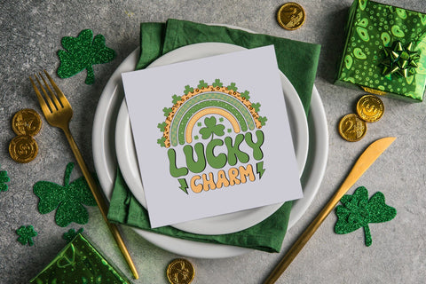Lucky Charm | Retro St Patrick's Day Sublimation Sublimation CraftLabSVG 