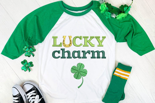 Lucky Charm St Patrick's Day Embroidery Embroidery/Applique DESIGNS Designed by Geeks 