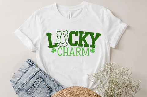Lucky Charm St patrick's Day Quote SVG Tshirt Design, Irish svg SVG FiveStarCrafting 