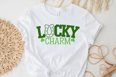 Lucky Charm St patrick's Day Quote SVG Tshirt Design, Irish svg SVG FiveStarCrafting 