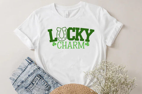 Lucky Charm St patrick's Day Quote SVG Tshirt Design, Irish svg SVG FiveStarCrafting 