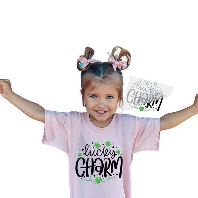Lucky Charm St. Patrick's Day T Shirt Transfer Physical So Fontsy T-Shirt Iron-On Transfer Shop 6x6
