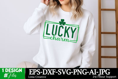 Lucky Charm SVG Cut File, Happy St.Patrick's Day, St.Patrick's Day Sublimation, St.Patrick's Day T-shirt Design, St.Patrick's Day Graphic Illustration SVG Insomnia Std 
