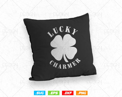 Lucky Charmer Funny St Patricks Day Svg Png Files, Funny Shamrock Clover Cool Green Irish Leaf Saint Patricks Day T shirts, Instant Download SVG DesignDestine 